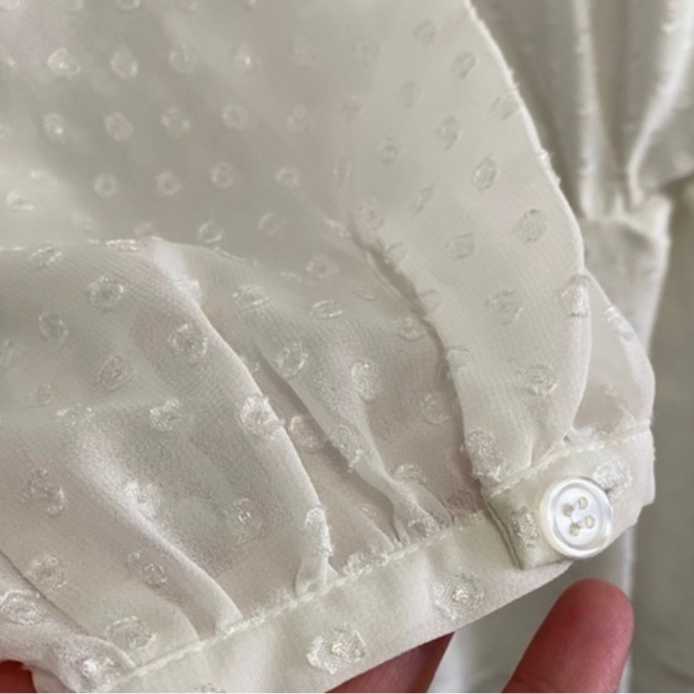 Yumi Kim Swiss Dot White Dress - image 8